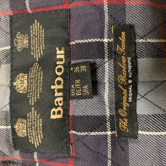 Barbour Waxed Cotton Fur Hooded Tartan Jacket - Picture 7 of 9